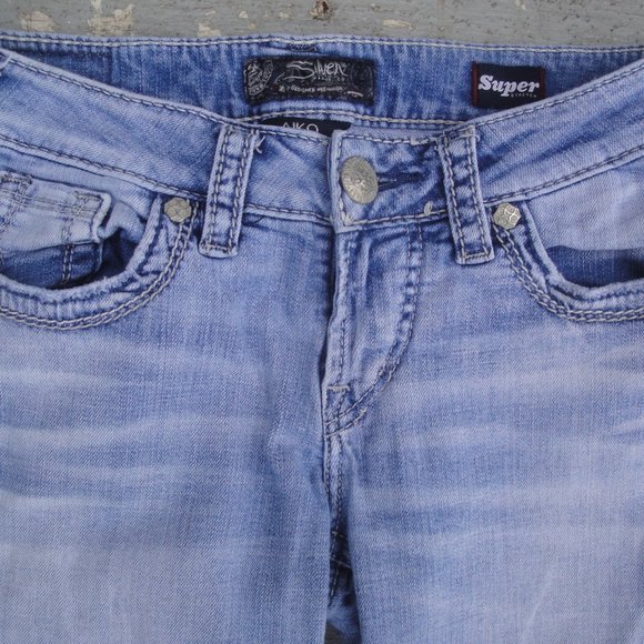 Silver Jeans Co. Aiko Mid Capri Super Stretch W26/L22 - Picture 2 of 10